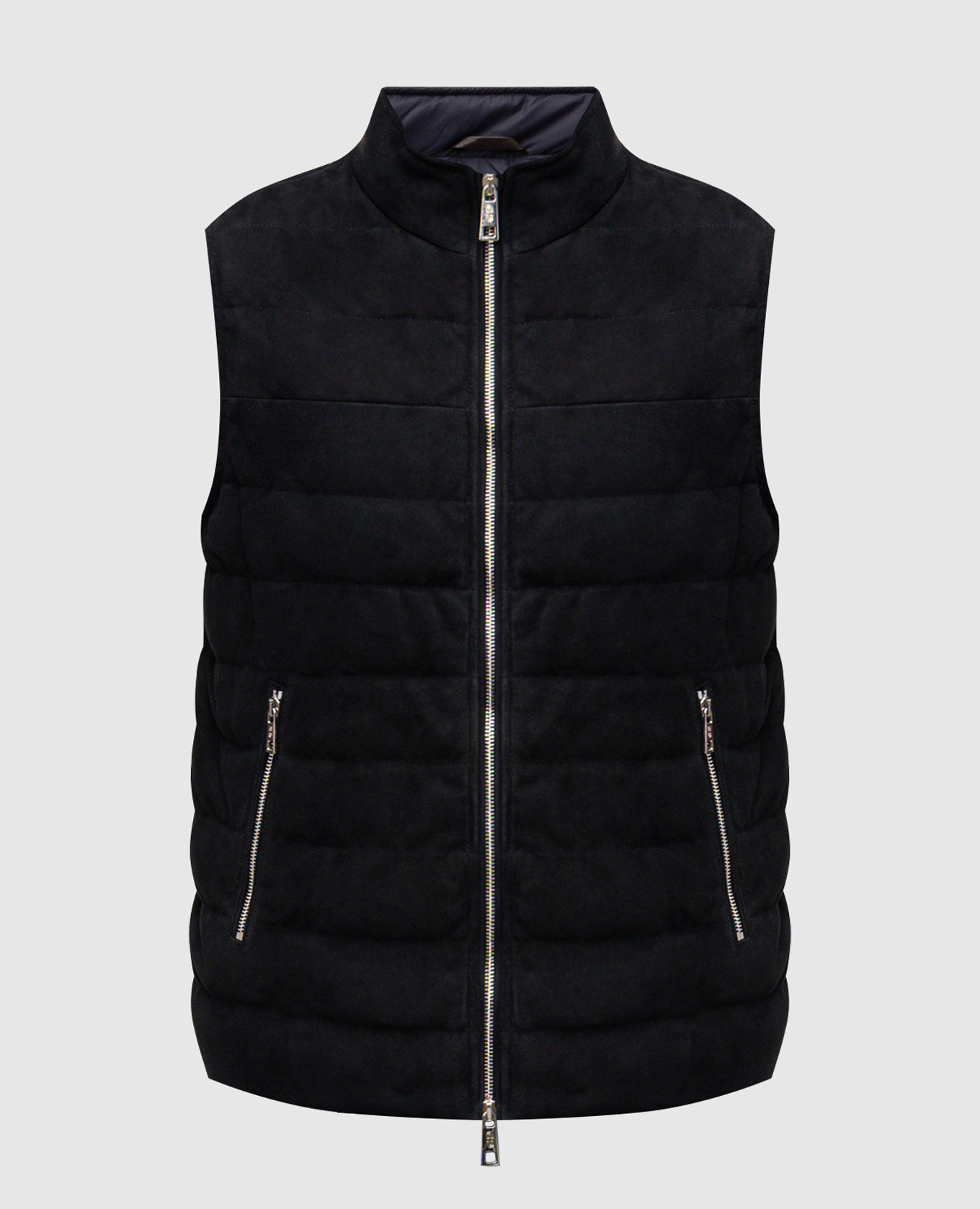 

Blue suede vest Stilnology, Brown