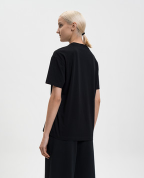 Off-White Black T-shirt with logo 2AA089C99JER005
