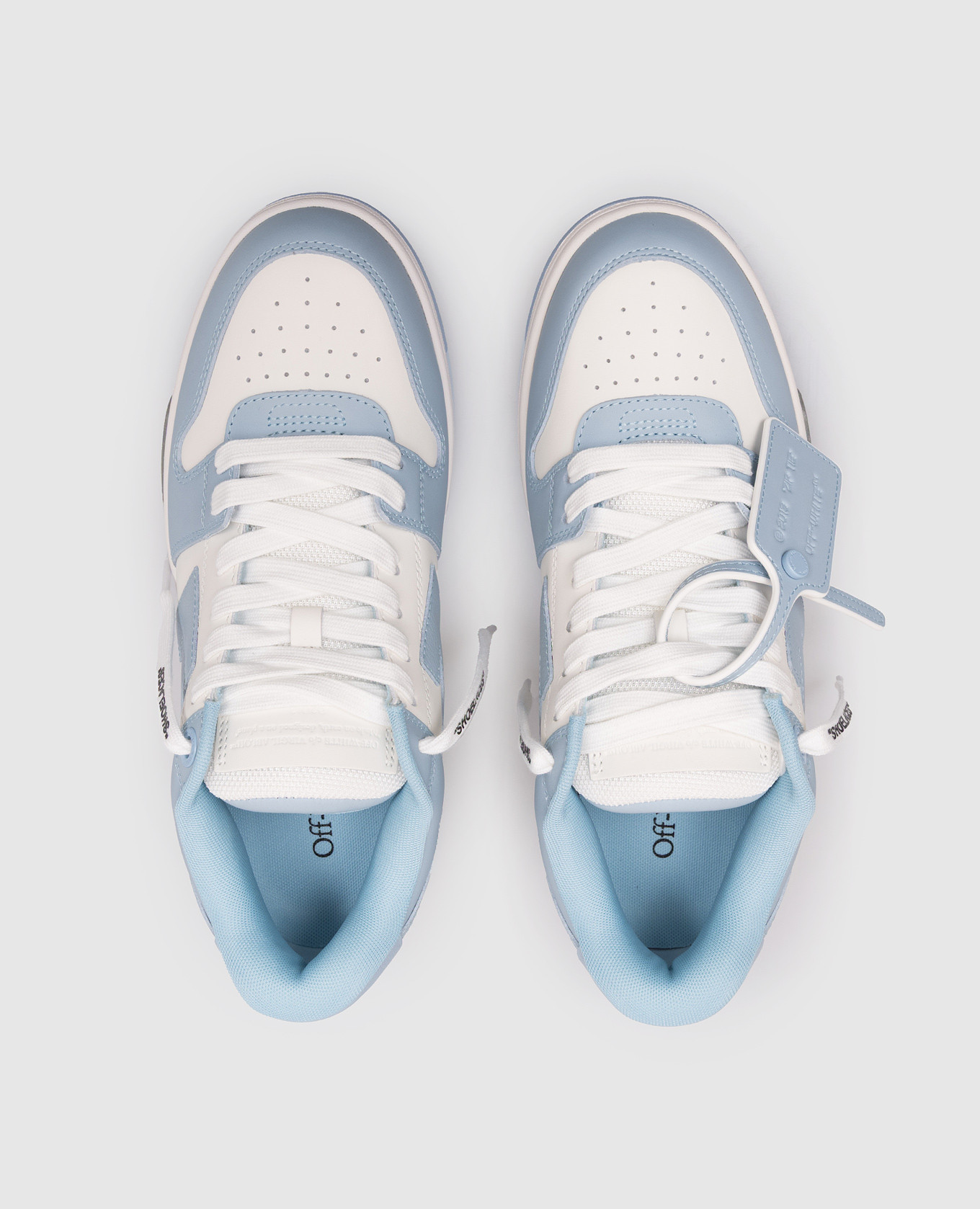Out Of Office blue leather sneakers Off-White 4