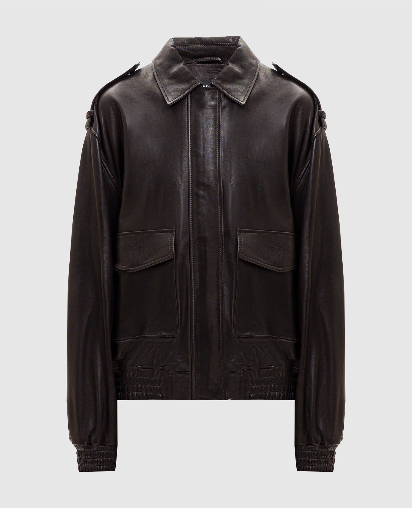 Dark brown Astra leather jacket