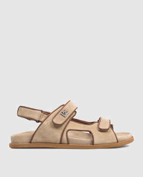Dolce&Gabbana Children's beige suede sandals DA5341AY8823738