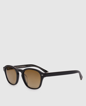 Brunello Cucinelli Black Intarsia Rays Sunglasses MOCPATTS02