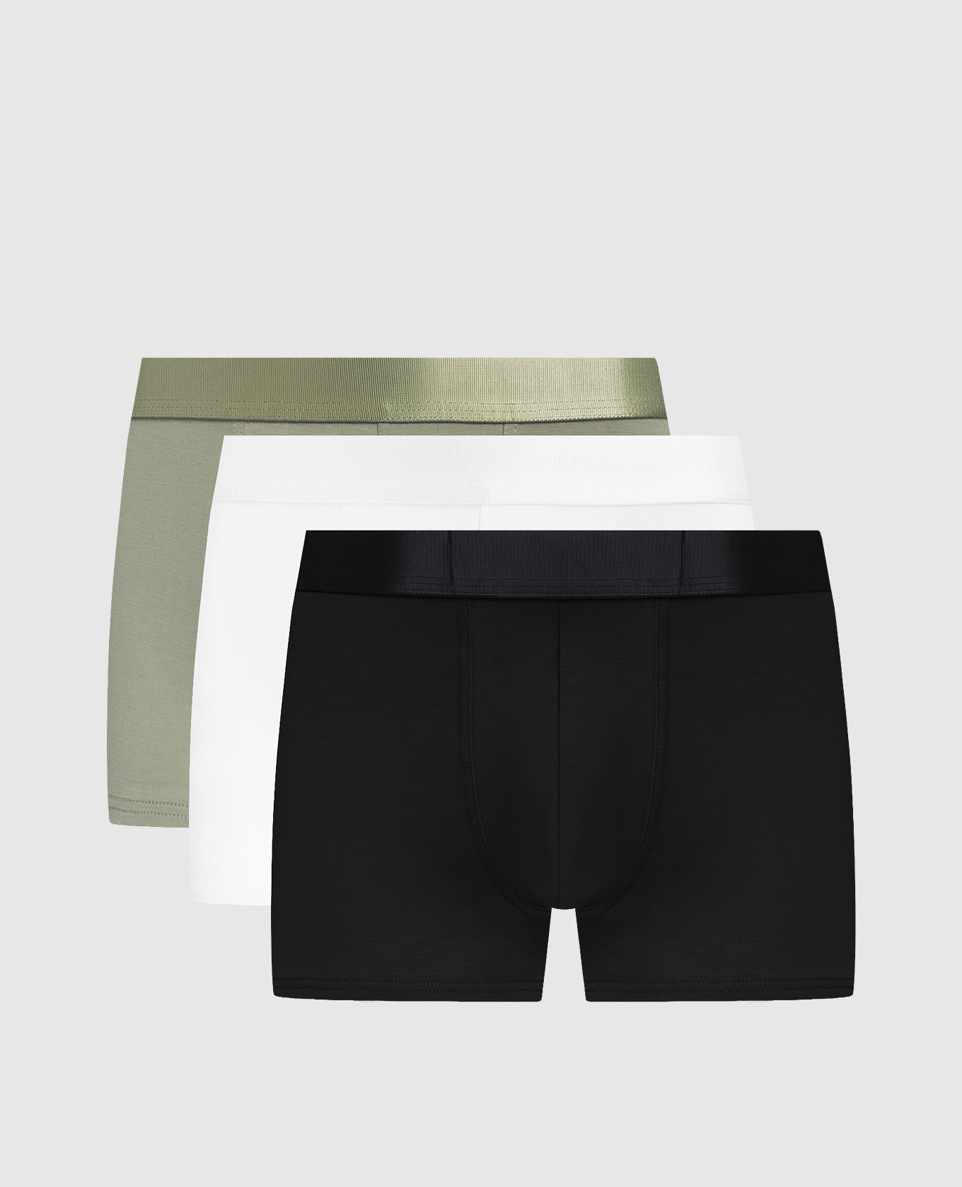 

Set of boxer trunks with tonal logo pattern CDLP, White