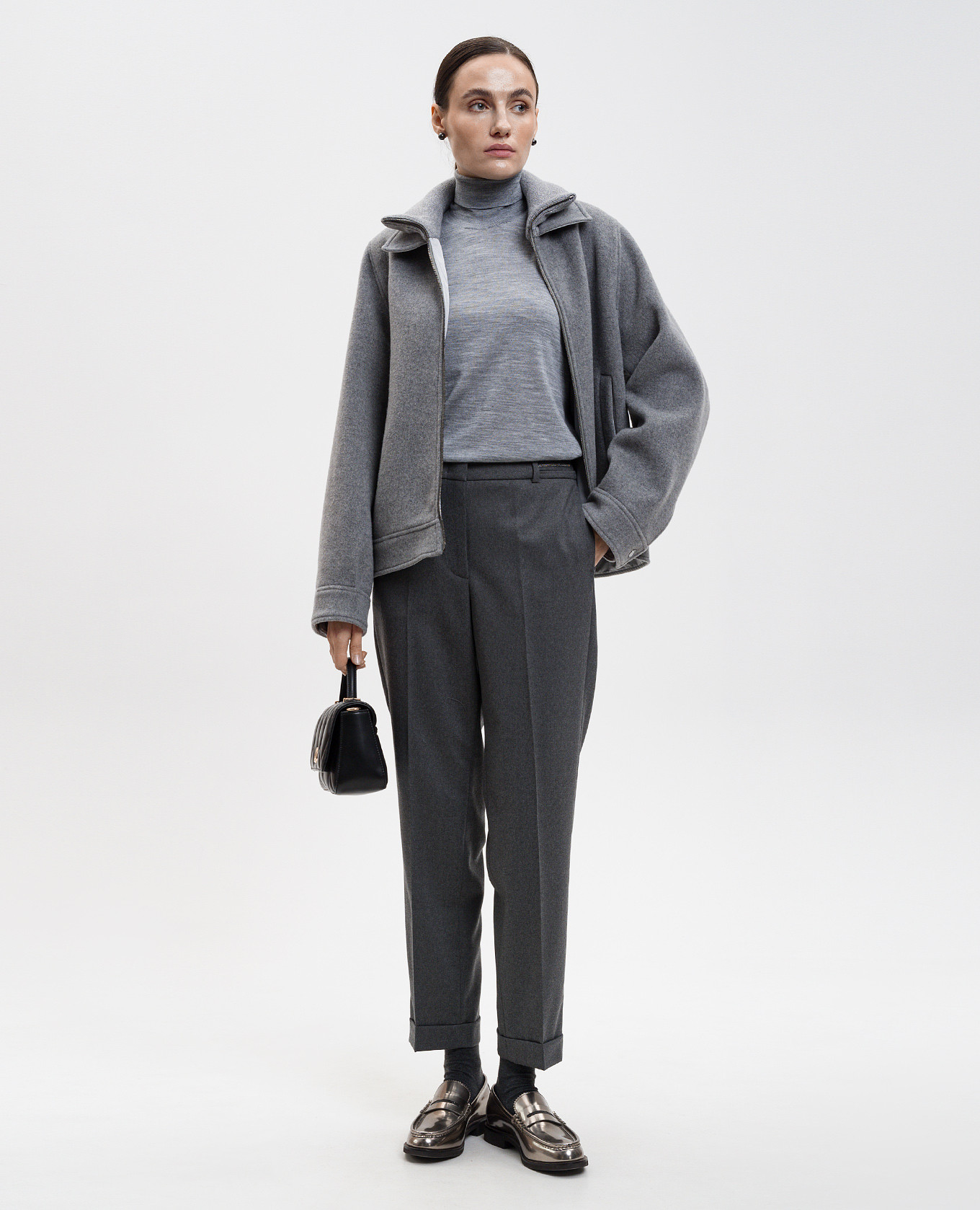 

Gray wool golf Peserico, Grey