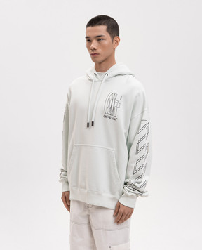 Off-White Green hoodie with Double Arrow emblem 44MBB085S26F006
