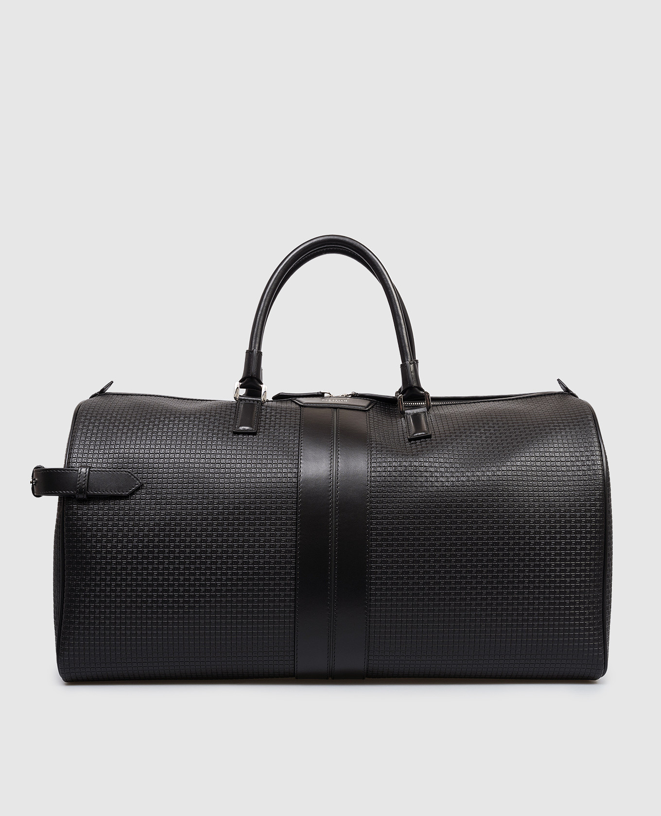 

Black leather travel bag Stepan Serapian