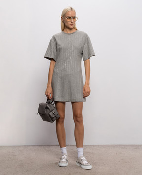 Brunello Cucinelli Gray dress with wool MG576AB4C1