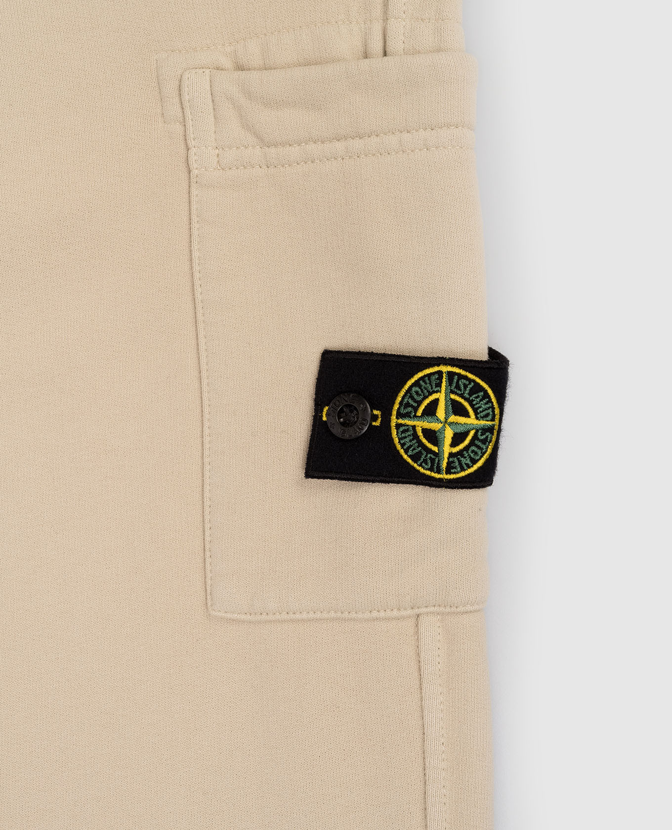 

Children's beige insulated pants with logo Stone Island