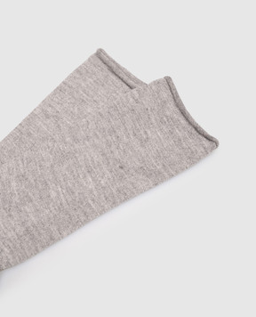 Brunello Cucinelli Gray cashmere socks M64945019P
