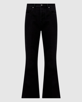 Bottega Veneta Black flared jeans with logo patch 864997V69O0