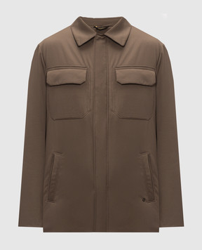 Stefano Ricci Brown straight-cut jacket MDJ6300030PL001T