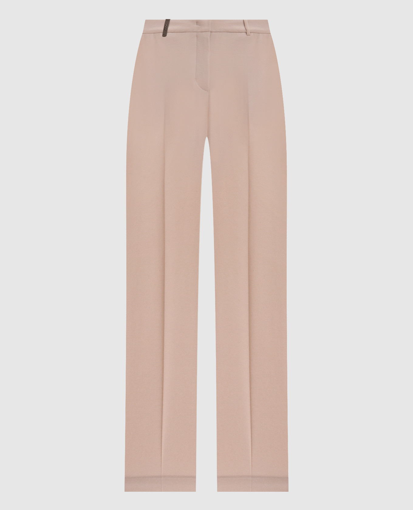 Beige wool pants