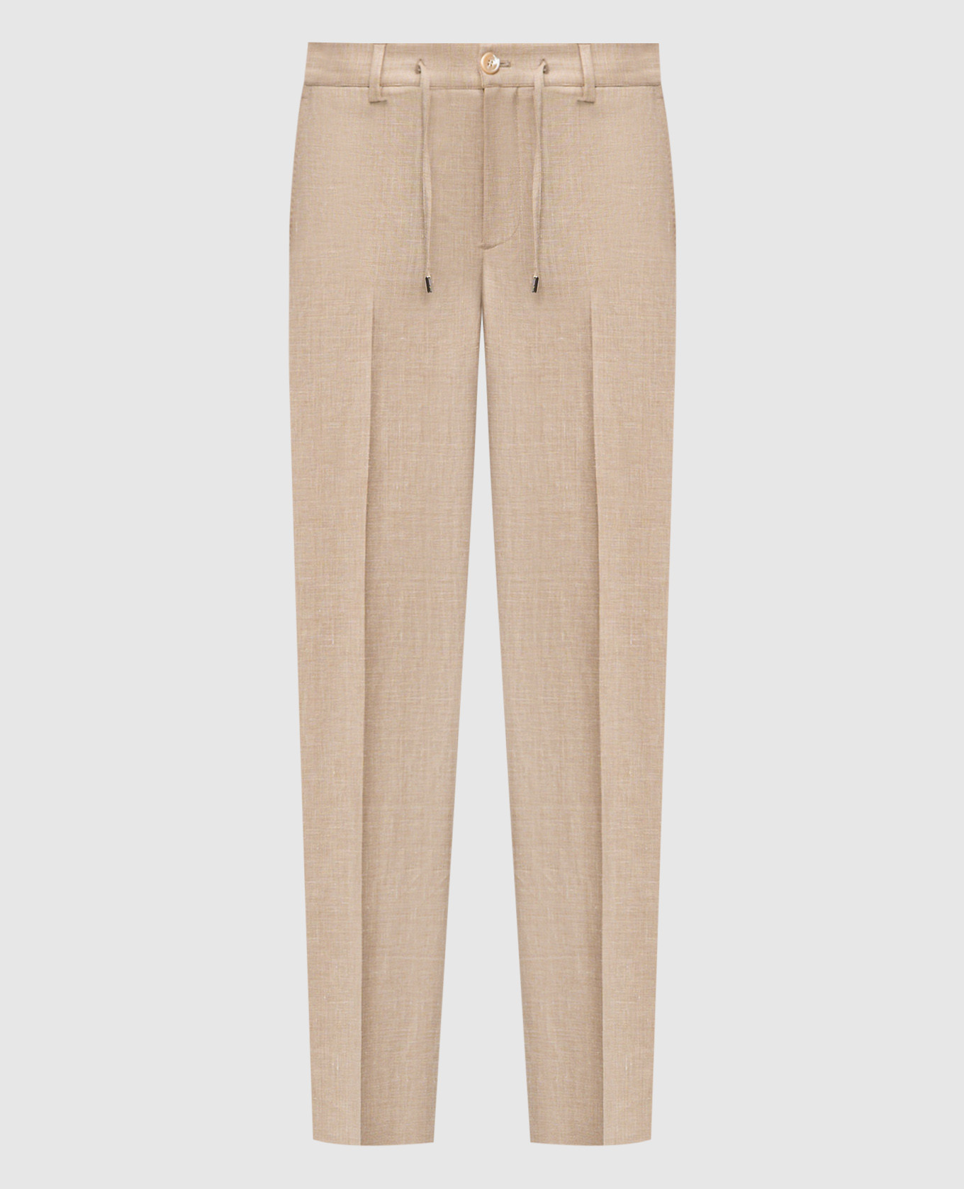 

Beige linen, wool and silk pants Stefano Ricci