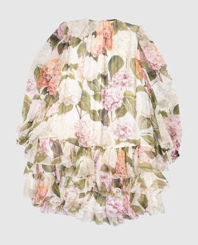 Dolce&Gabbana Children's printed silk dress L54DO7IS10B