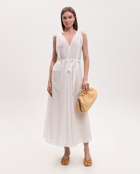 Solotre Ivory dress with silk M1AB0098