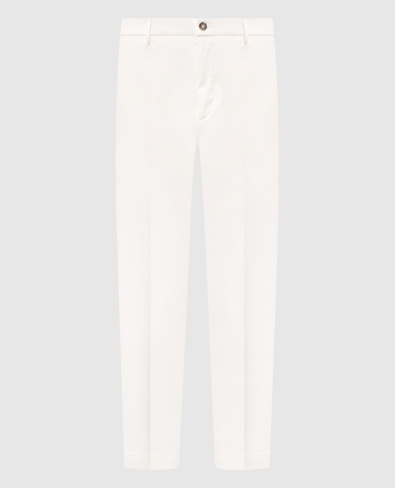 

Ivory cotton pants Peserico, Beige