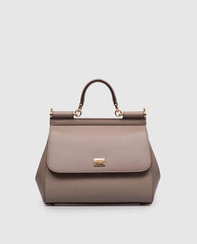 Dolce&Gabbana Beige leather bag Sicily BB6002B1001