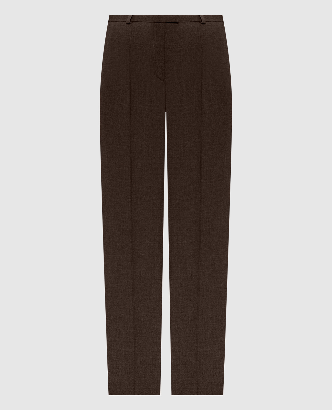 Brown MALKA wool trousers
