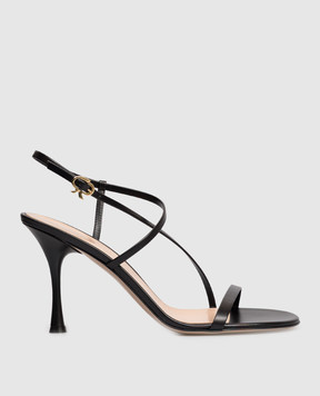 Gianvito Rossi Ascent black leather sandals G3222285LAC