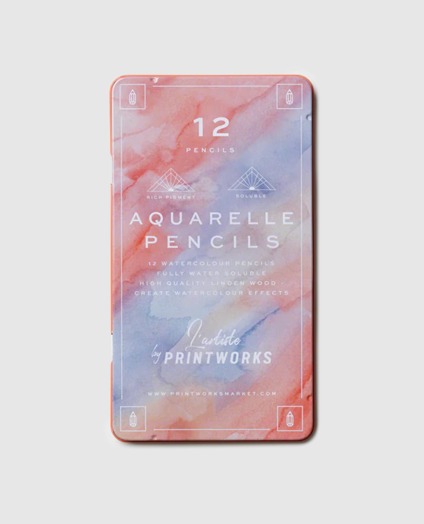 

Aquarelle colored pencil set Printworks, Pink
