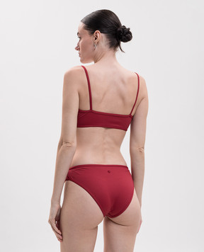 Loulou de Saison Burgundy bodice from Olga swimsuit OLGATOP