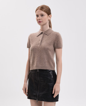 Simkhai Brown Ivy wool and cashmere polo 5262193K