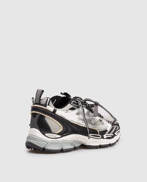 Off-White Be Right Back grey logo combo sneakers OWIA289C99FAB001