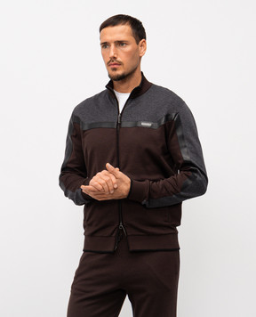 Stefano Ricci Brown sports jacket with silk K808922R31T25470