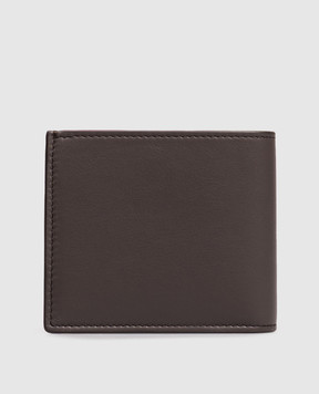 Brunello Cucinelli Brown Smooth leather wallet with embossed logo MWZNBU006