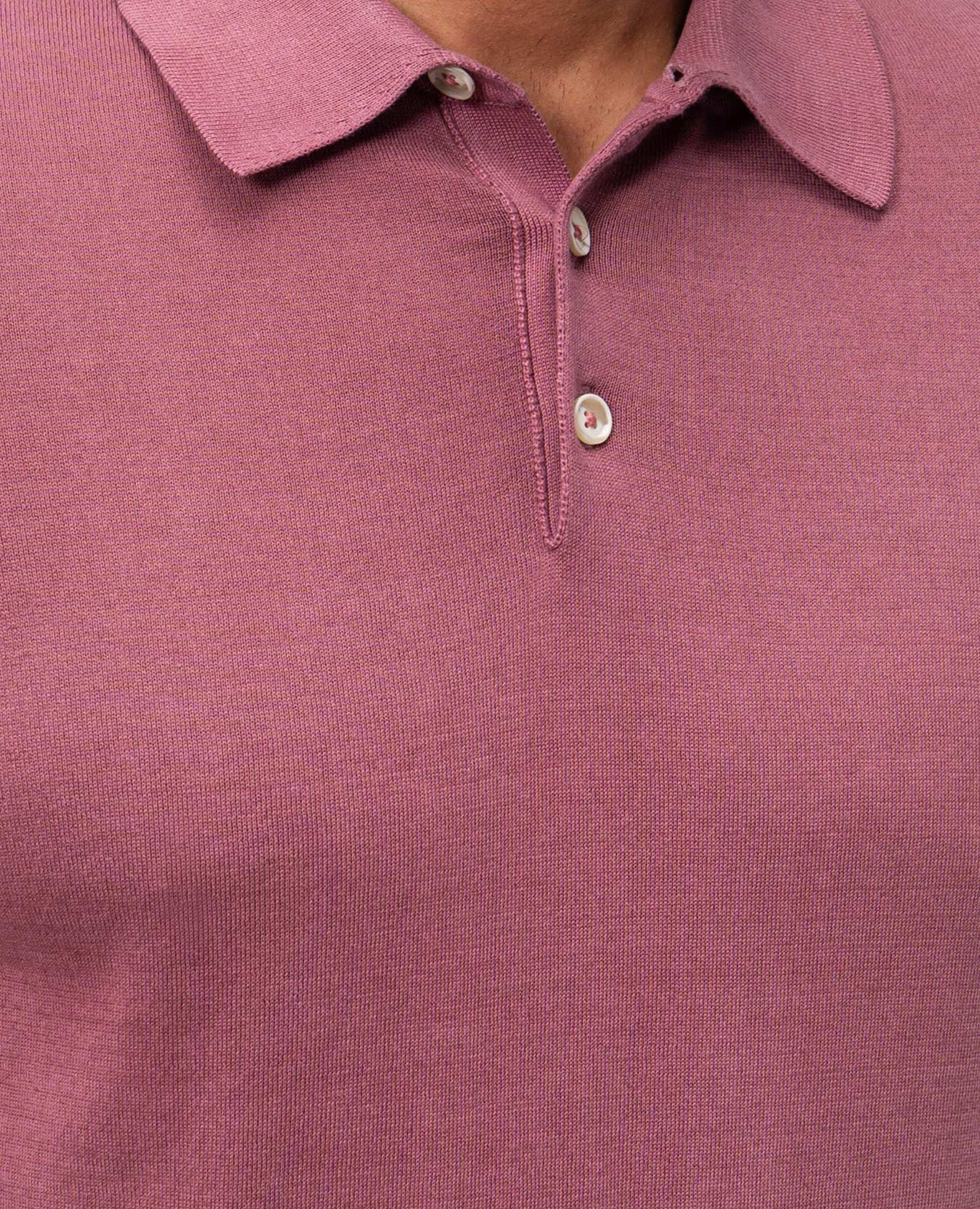Pink cotton polo shirt Cashmere&Whiskey 5