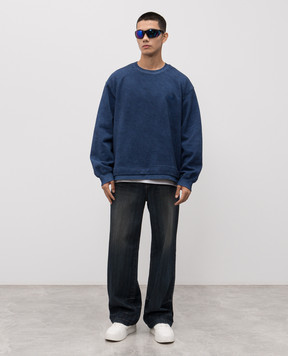 Juun.j Blue wool sweatshirt JC5941P04Q