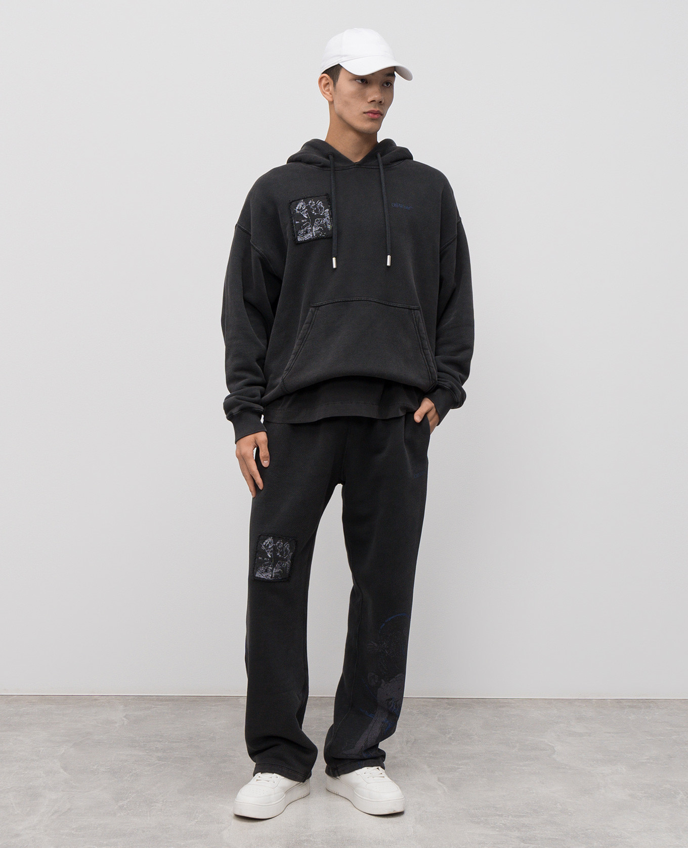 

Faded Painting Gray Hoodie Off-White, Grey