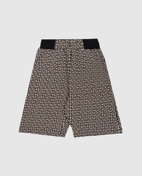 Balmain Children's patterned shorts BY6S09Z24111214