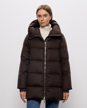 MooRER CARINZIA brown wool and cashmere down jacket CARINZIALS9