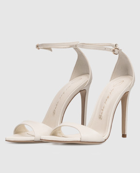 Babe Pay Pls White leather sandals 223102KO
