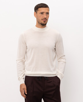 Enrico Mandelli Ivory wool jumper 4K163A5270