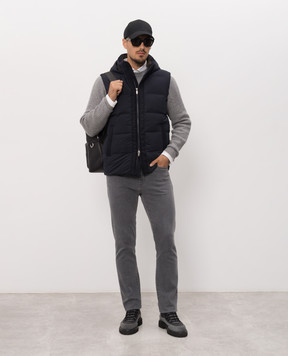 Peserico Blue down vest R53087G3604