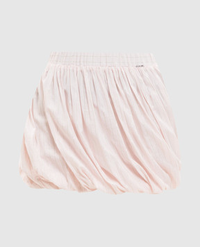 Twinset Pink striped skirt with drapery 261TE2082