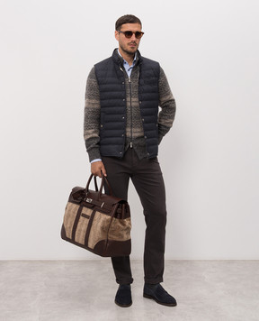 Brunello Cucinelli Blue down vest MV4081711