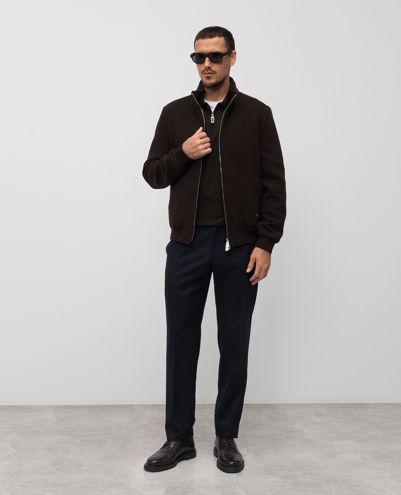 Blue wool pants Stefano Ricci 2