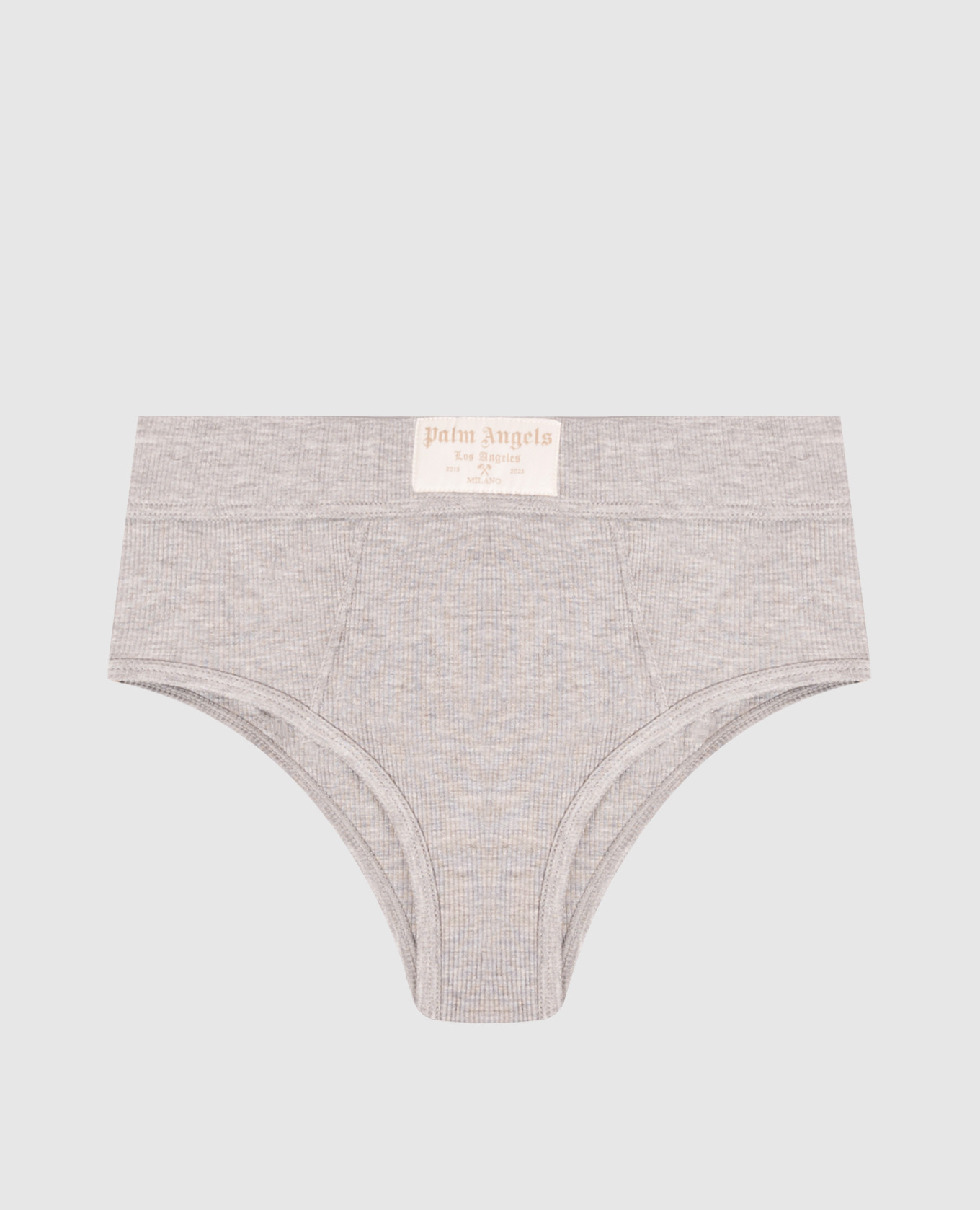 Gray high-rise panties