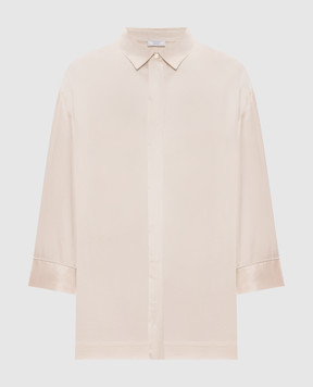 Peserico Beige blouse with monil chain A0640106638