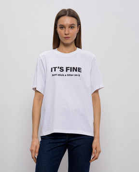 Victoria Beckham White printed T-shirt 1126JTS007232A