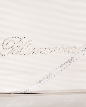 Blumarine Home White runner with crystals W0200250033