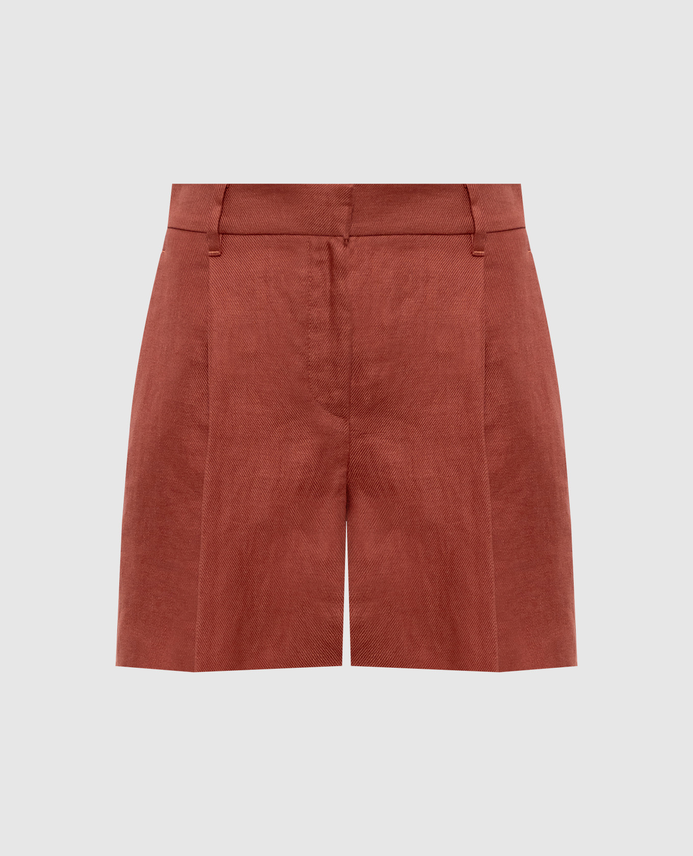 Pink linen shorts