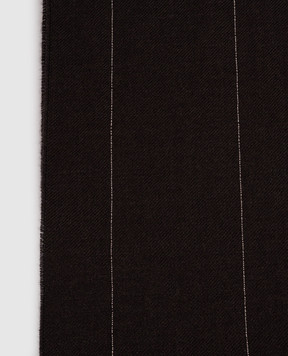 Peserico Dark brown wool stole S31555C0CC959