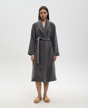 Hamam Grey terry bathrobe PERA PERABATHROBE