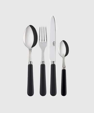 Black Pop Unis cutlery set