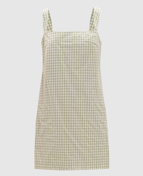 Simkhai Green checkered dress 3261348CAPGING