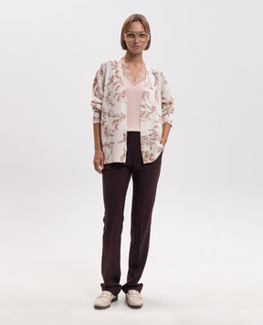 Twinset Ivory floral cardigan 262TP3431